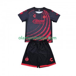 Camisola Club Tijuana Criança Equipamento Primeiro 2024-2025 Manga Curta